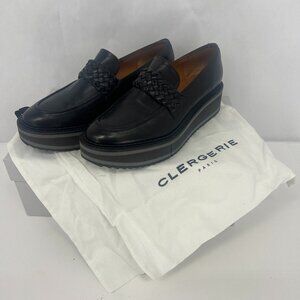NIB Robert Clergerie Baldie Platform Loafers Black